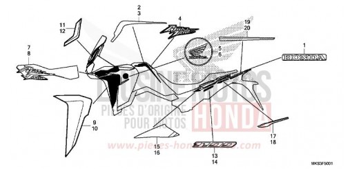 MARKE/STREIFEN (2) CRF1100DL de 2020
